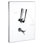 Plaza Rectangle Pressure Balance T & S Complete with Valve