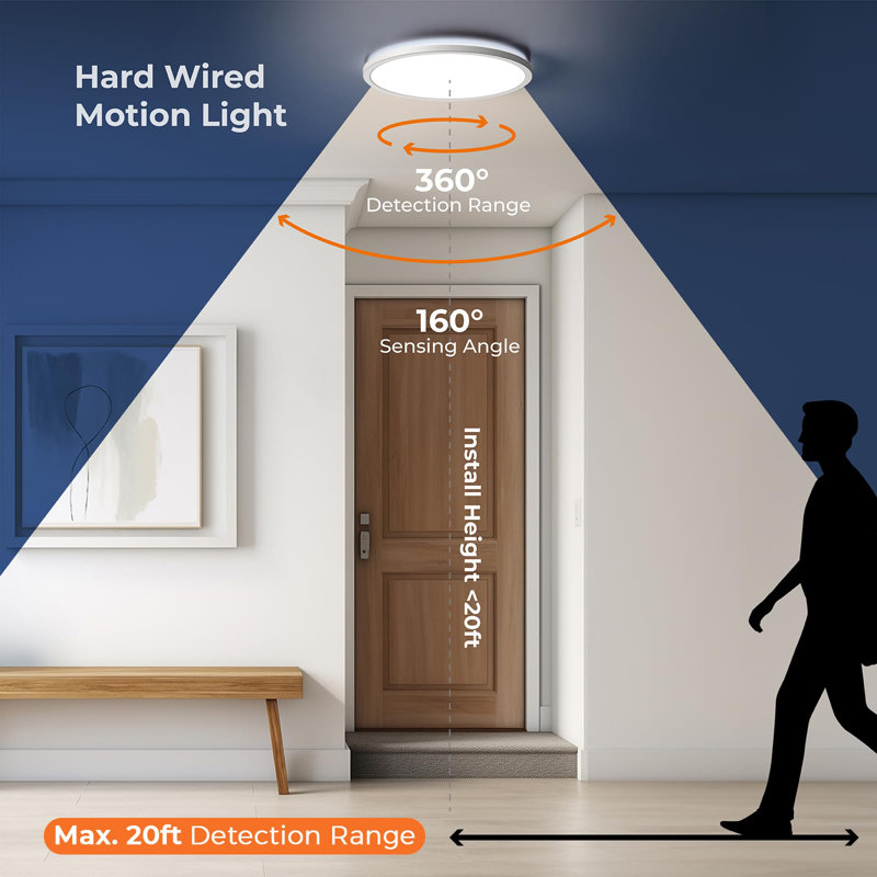 Motion Sensor 12" LED Ceiling Light