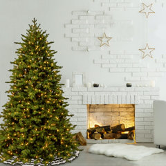 Christmas Tree with 300 LED Lights - Includes A Tree Storage Bag and Remote Control The Holiday Aisle Size: 7'6