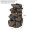 Brieana Weather Resistant Fountain with Light