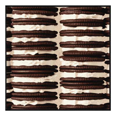Washable Ice cream sandwich Desserts Area Rug