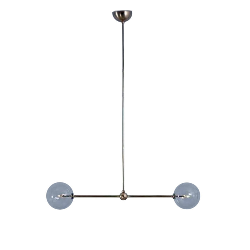 Lustre suspendu Hundo, 38 po de largeur x 7 po de profondeur x 27 po de h, Couleurs mélangées, Or antique