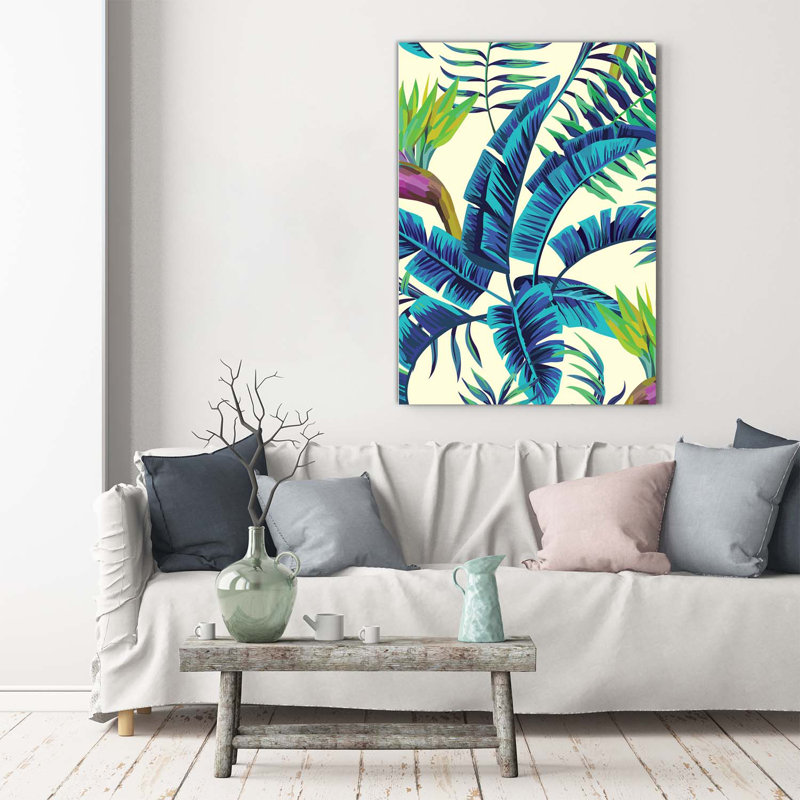 Tropical Leaves - Wrapped Canvas Print