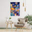 Mexican Life Mexican Festival 2 Colorful Vibrant Abstract City Architecture Wall Art Print 1 Piece Wrapped Canvas Wall Art-1856820934