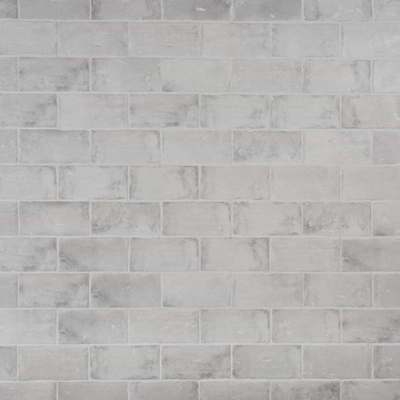 Parma Brick 4x8 Matte Terracotta Look Ceramic Wall Tile, Denim Blue