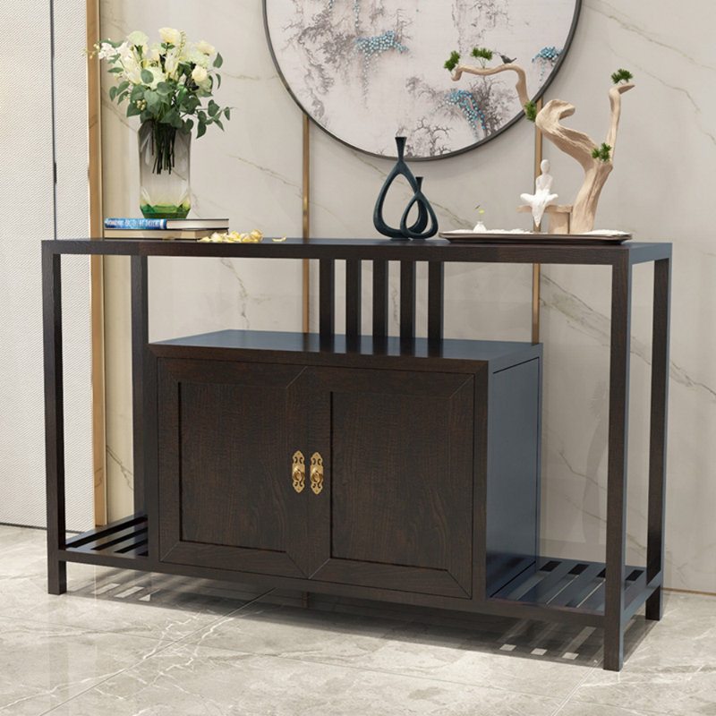 Light Luxury End View Porch Cabinet, 31.4" H x 47.2" W x 15.7" D
