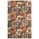 Charlotte Blossom Hand Hooked Wool/Cotton/Latex Floral Rug in Brown