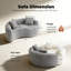 Canapé modulaire S-Curved Chenille-1180199778