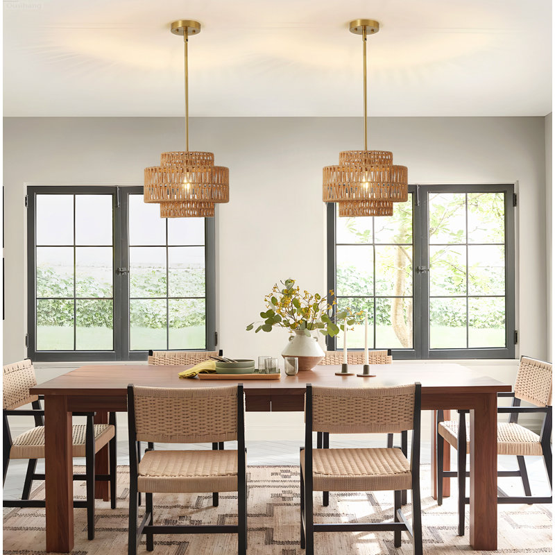 Luminaire suspendu 12,6 po Boho Farmhouse, 1-Light
