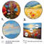 «Mauve, jaune, fleurs vibrantes, prairies vibrantes», reproduction d'art sur toile-813492804-813492913