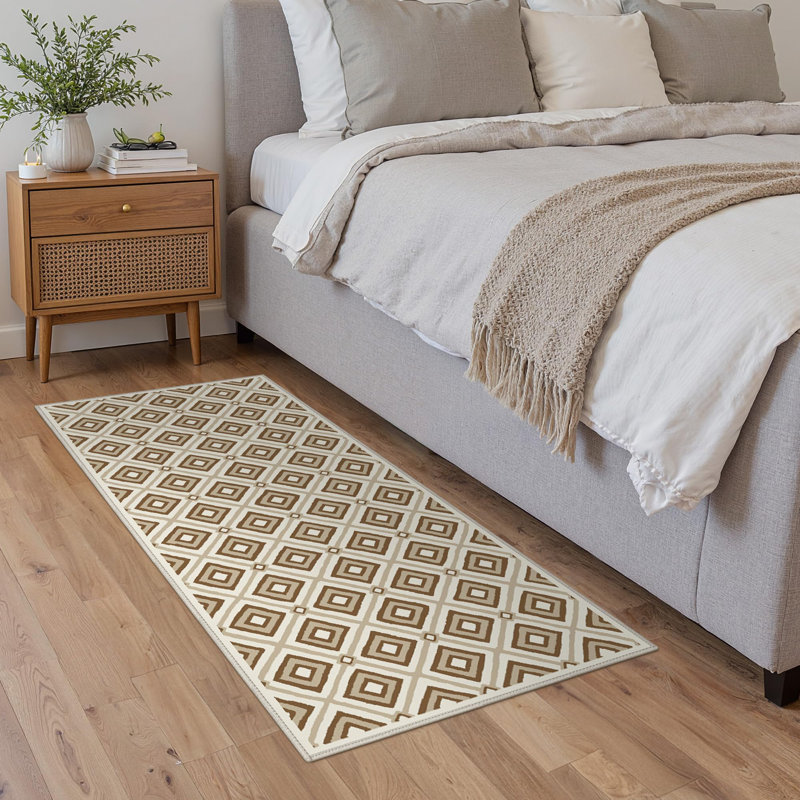 Machine Washable Non Slip Area Rug, Runner 2' x 5'