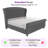 Dulane Velvet Upholstered Sleigh Bed with Scroll Wingback-1523276750-1523276751