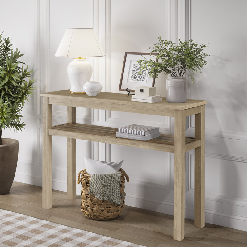 Newcastleton 43'' Solid Wood Console Table, Drifted Sand