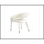 Ensemble de 2 chaises de salle à manger Modern Velvet, pieds en bois avec embouts dorés, crème-783085304