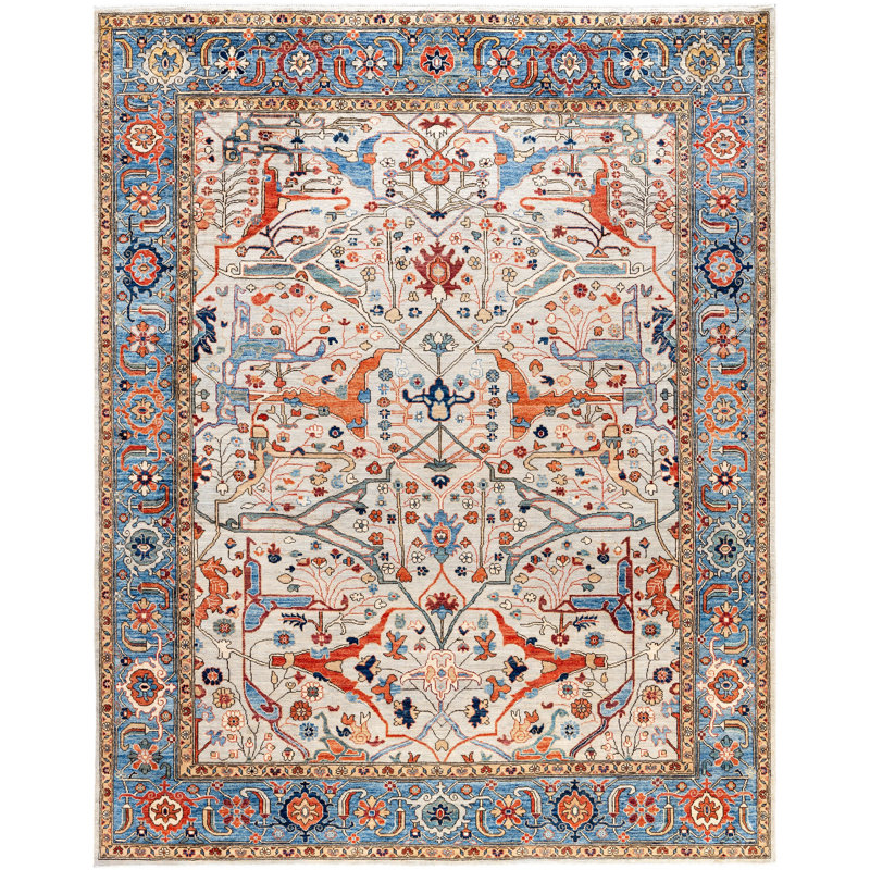 Serapi One-of-a-Kind 7' 10" X 9' 11" Hand Knotted Area Rug