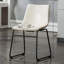 Ensemble de salle à manger 3 pièces, table à tréteaux et 2 chaises, moderne-510770172-510770174