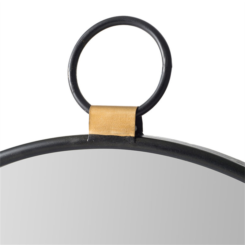 Miroir mural 24 po x 27 po avec cadre noir