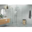 Halo 35 in. x 47 in. x 78 in. 90-degree Fully Frameless Glass Hinged Shower Enclosure-20462063
