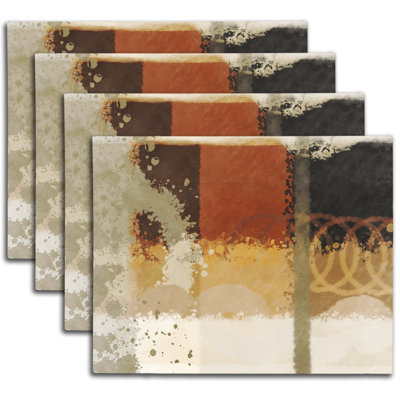 Napperon abstrait en polyester