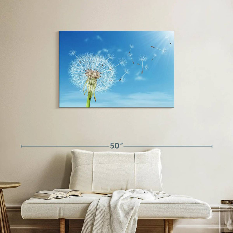 Harnek Dandelion Seeds Afloat, 24" H x 36" W