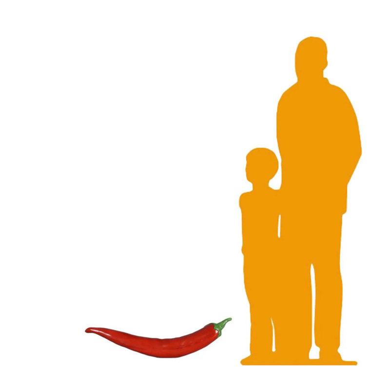 Red Chili Pepper Over Sized Vegetable Statue