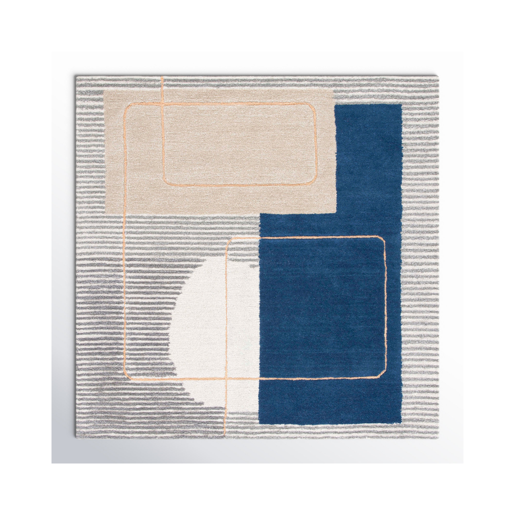 Lacy Area Rug, Square 5'