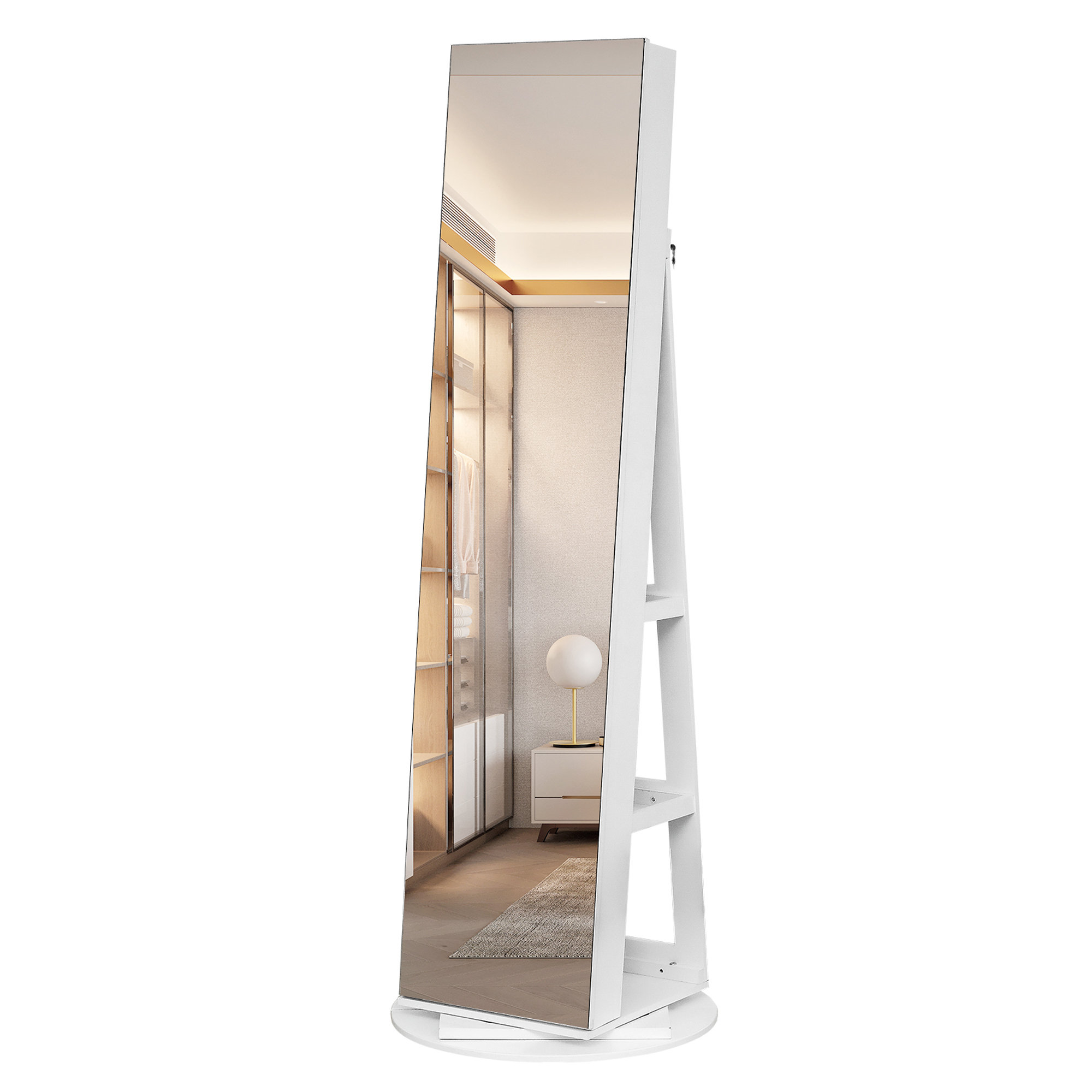 Latitude Run® Jewelry Armoire with Mirror | Wayfair