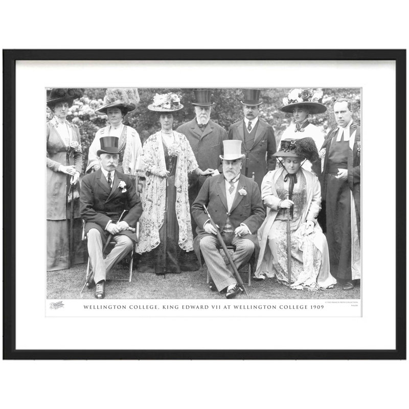 Wellington College, King Edward VII At Wellington College 1909 by Francis Frith - Single Picture Frame Print