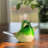 2 Piece Blown Glass Bird Figurine Set