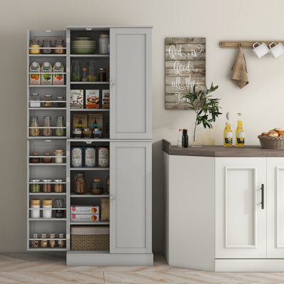 HOMCOM 65" Kitchen Pantry Cabinet