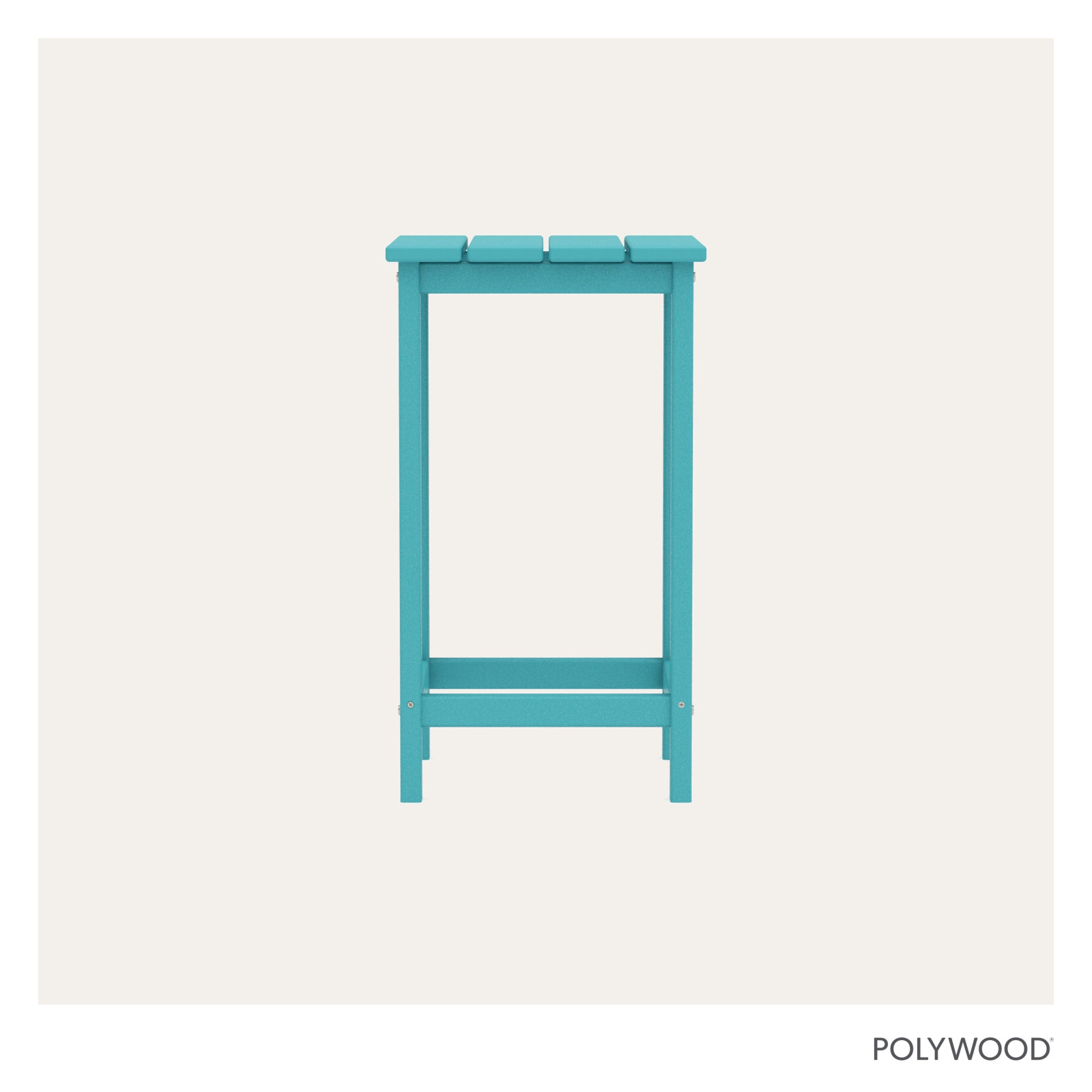 POLYWOOD® Long Island 15" Patio Side Table, Aruba