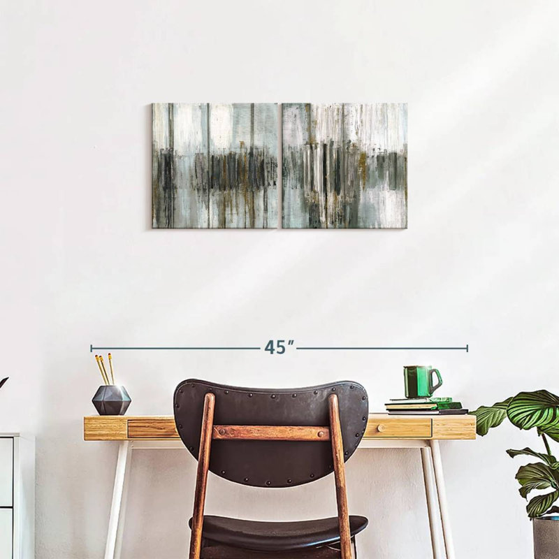 Saturnia Spring Diptych, H 15 po x l 31 po