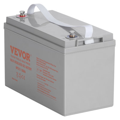 Batterie à cycle profond, 12 V 100 AH, batterie AGM marine rechargeable, courant d'auto-décharge élevé de 800 A, pour les applications marines solaires solaires hors-réseau de secours