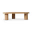 Grande table basse gigogne Hunsaker - placage de chêne naturel-1580496644
