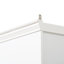 78.75'' Tall 3-Pieces Bookcase Display Cabinet With 5 Colours Adjustable LED Ceiling Light