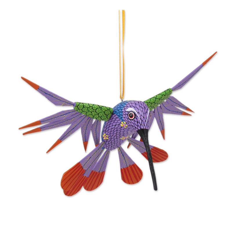 Ornement en forme de fleuron uni, Violet