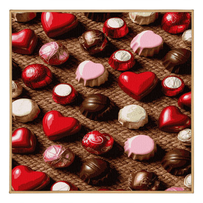 Washable Valentines chocolates Desserts Area Rug
