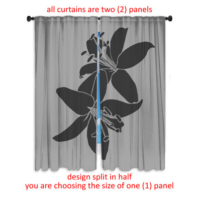 Paire de rideaux obscurcissant en polyester Zalika