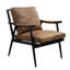 Fauteuil de luxe en cuir - Pieds en châtaignier et en métal pour des sièges élégants