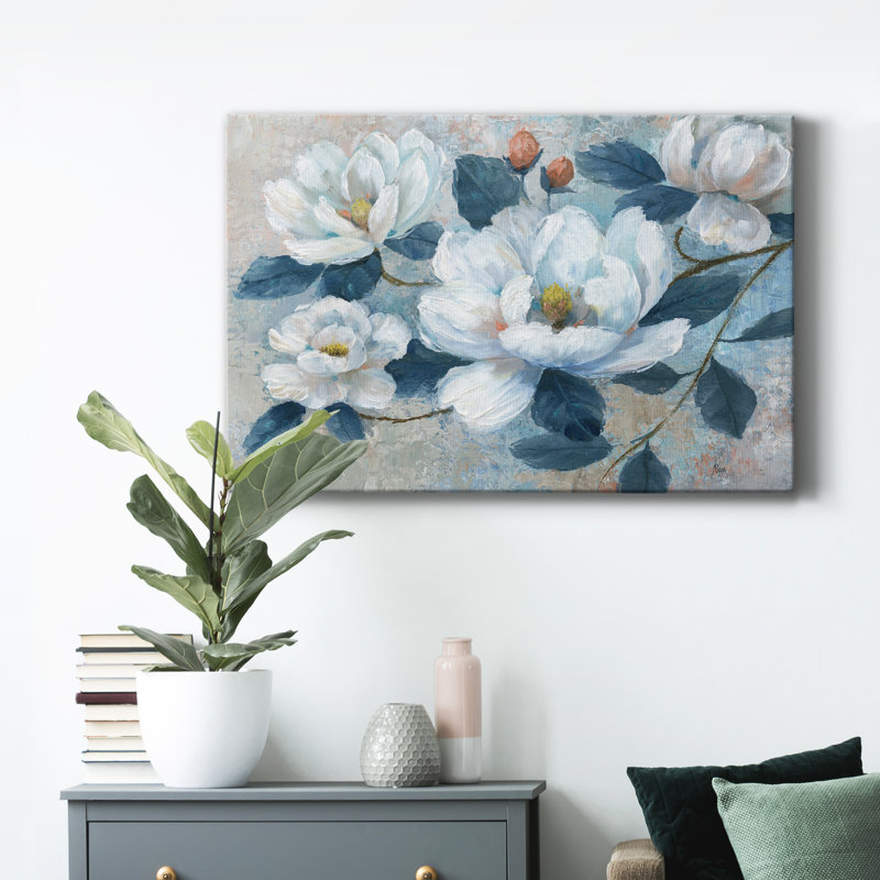 Spring Bloom II - peinture sur toile tendue, H 8 po x l 12 po x P 1,5 po