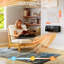 HOMCOM 220W 6824 BTU Electric Wall Mounted Space Heater with Adjustable Thermostat and with Digital Display-119626070