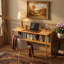 Bureau d'ordinateur pliant en bambou avec rangement caché pour petits espaces, noyer-1686608583-1686608586