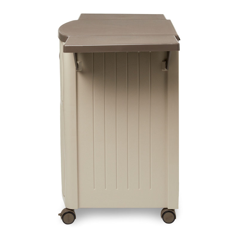 Suncast 40 in. W x 23.25 in. D Resin Prep Station with Drop Leaf Extensions, Made in the USA