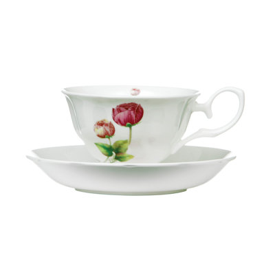 Fuson Bone China Teacup and Saucer