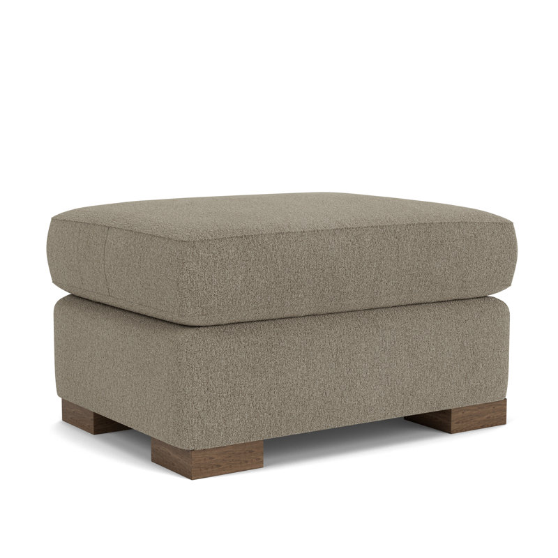 Square Ottoman, Dove 100% Polyester