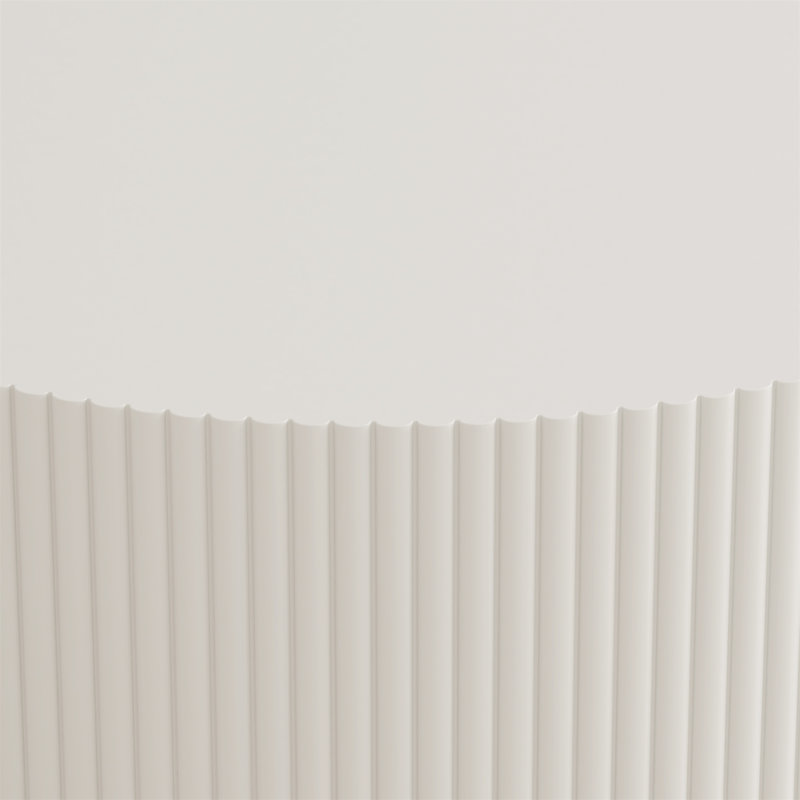 Table basse ronde de 31,5 po (table seulement), Blanc