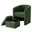 Fauteuil demi-tonneau rembourré moderne avec rangement Ottonman-2040702429