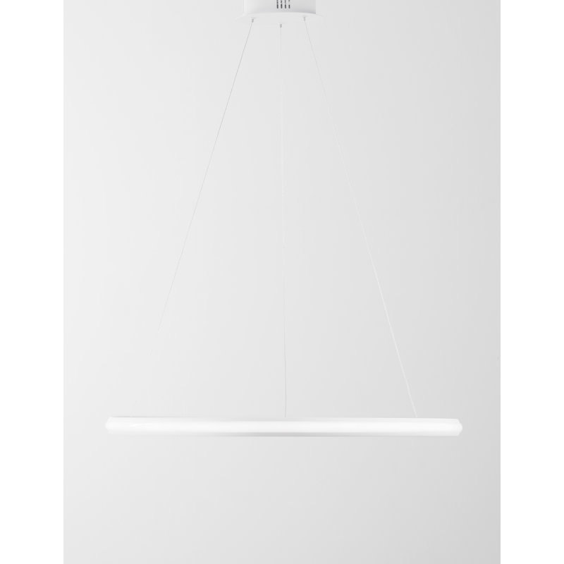 1 - Light LED Geometric Pendant, White