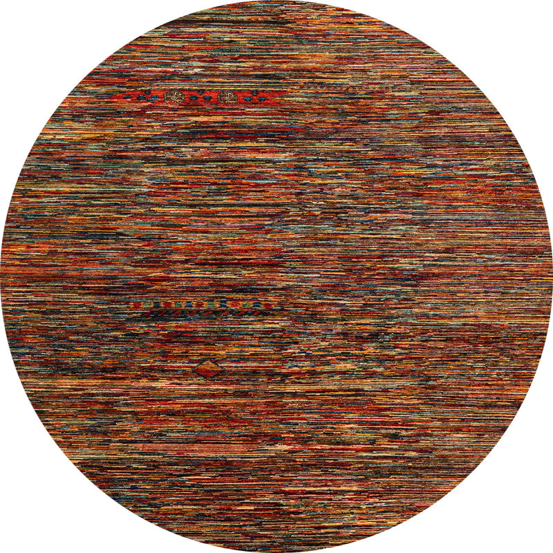 Tapis abstrait moderne 4235, Rond 7 pi