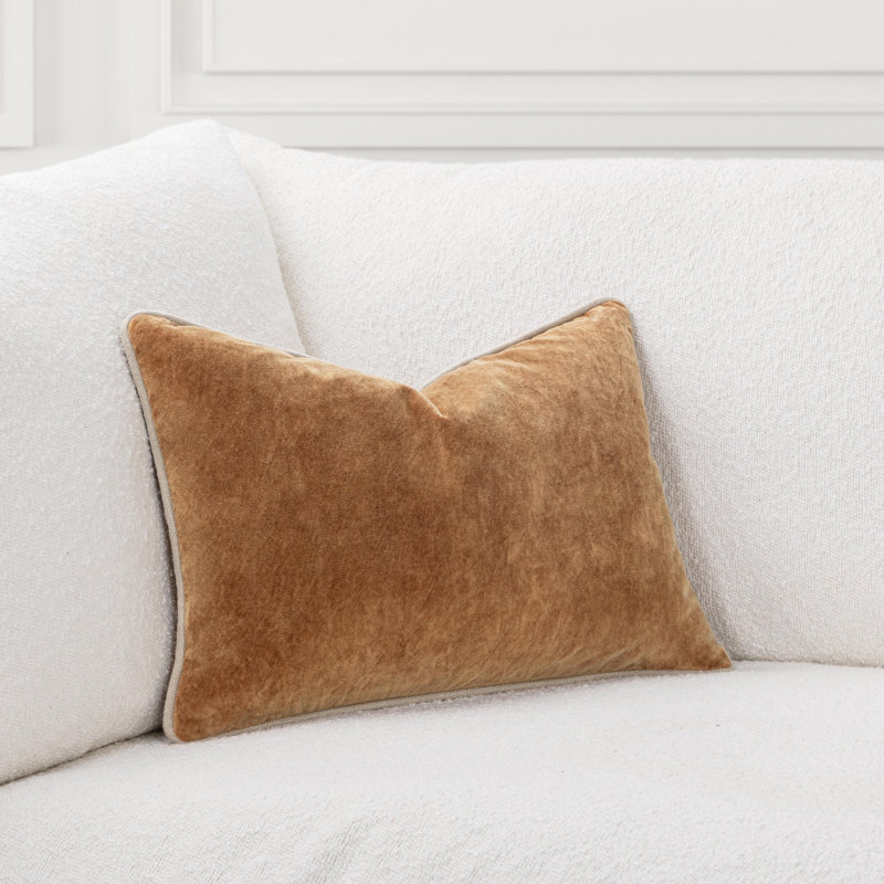 Heirloom Throw Pillow, Orange, Rectangle 14"H x 20"W